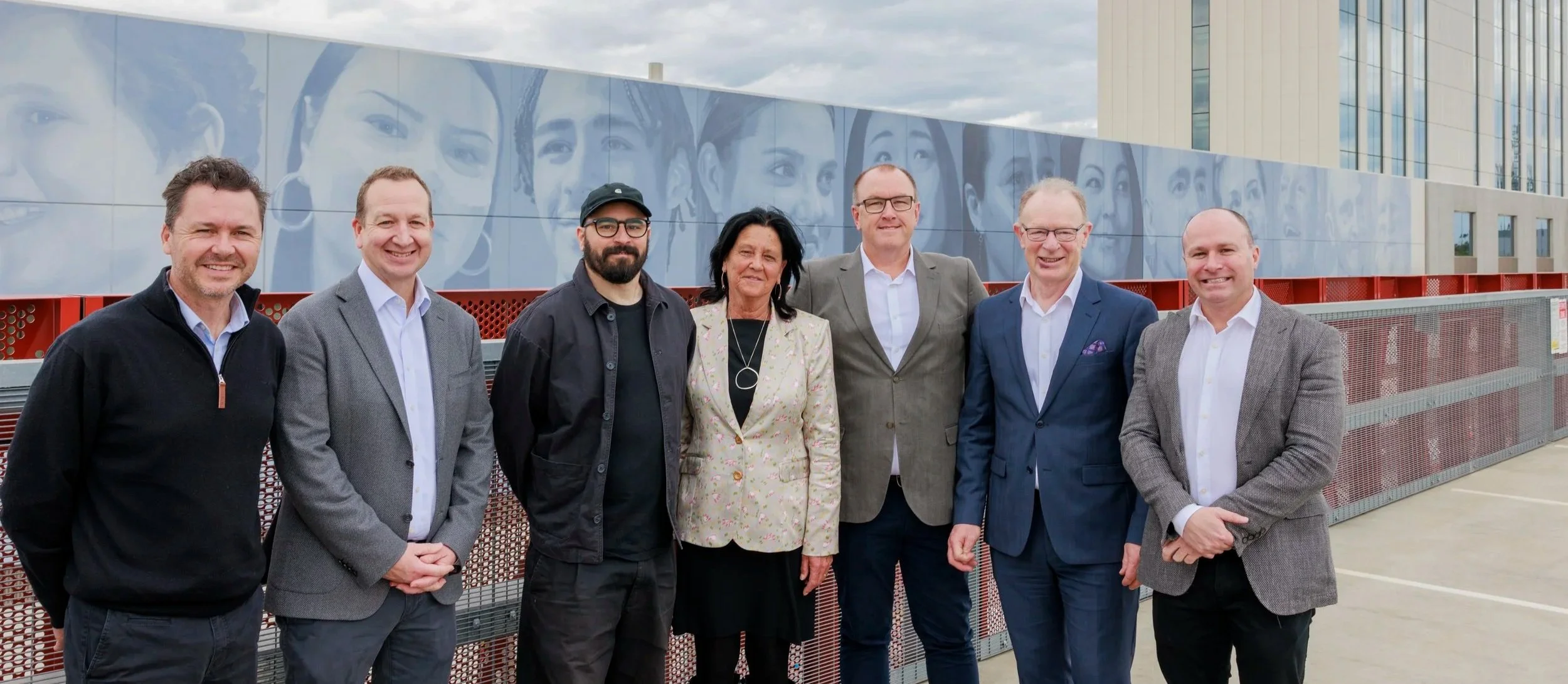 Locals celebrated on massive mural by Geelong-born Rone