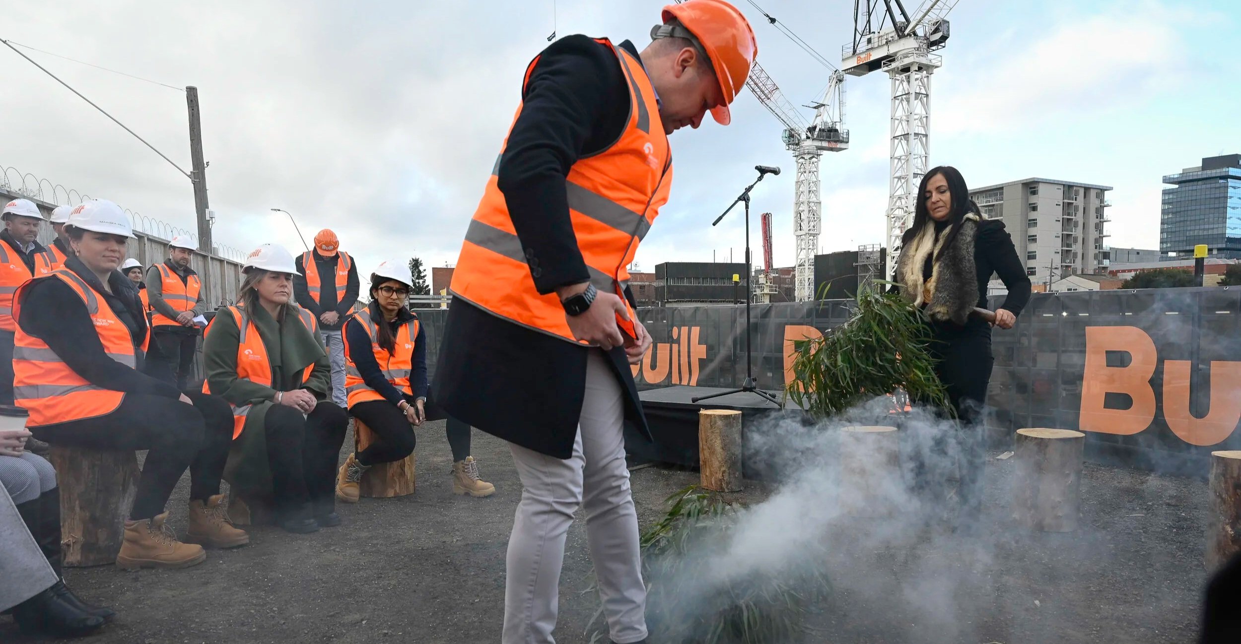 Smoking Ceremony pays respect to site's cultural significance