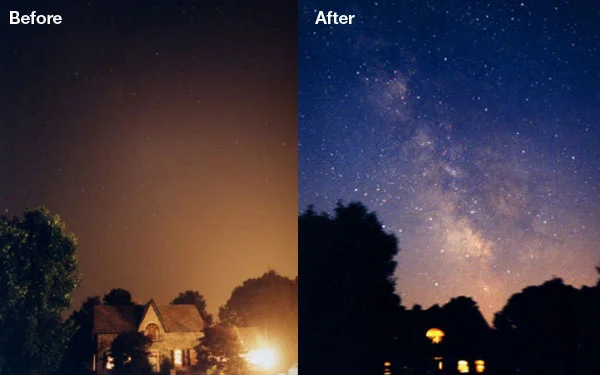 Before and during the 2003 Northeast US blackout, a massive power outage that affected 55 million people. Photo by Todd Carlson