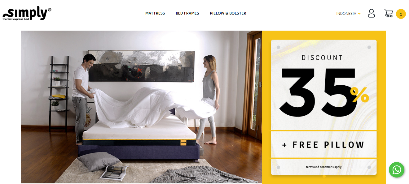 Simply Bed, Awali Tahun Baru dengan Situs Lebih Terpadu