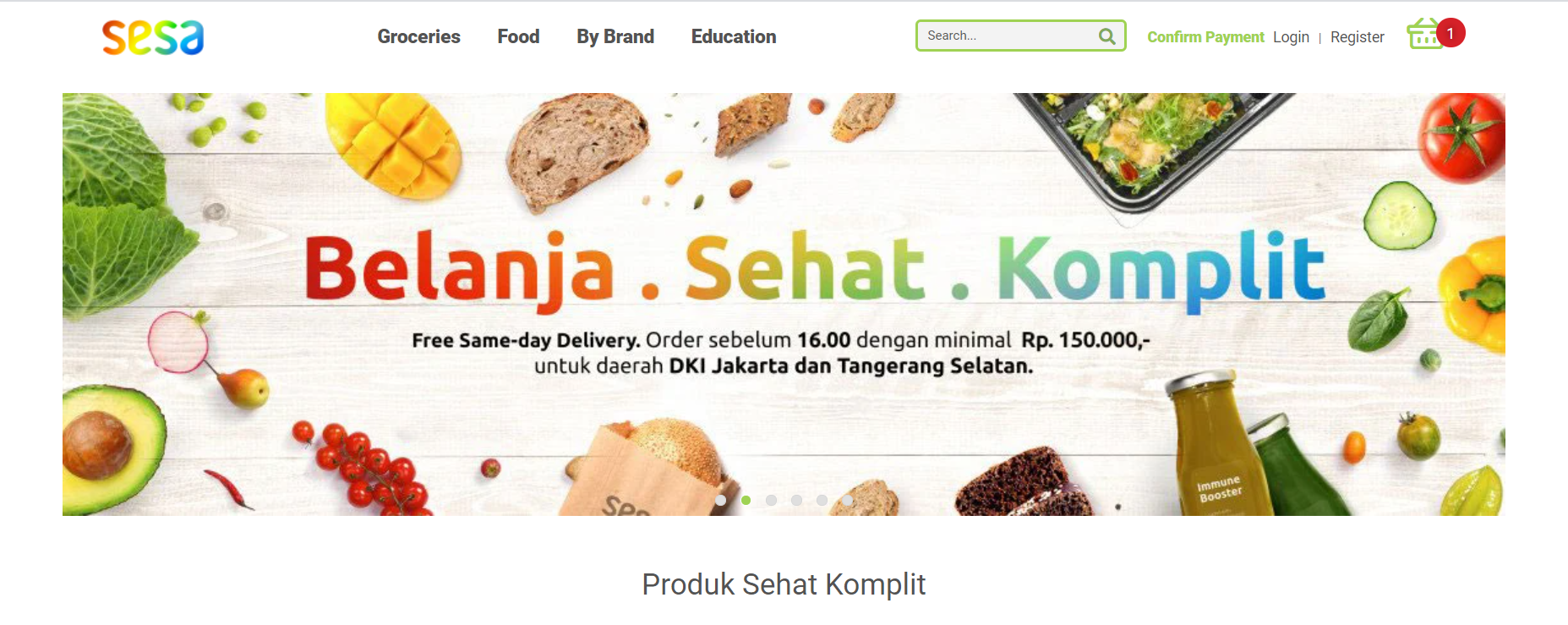 Sesa.id: Penuhi Kebutuhan Gizi Organik Tanpa Panik