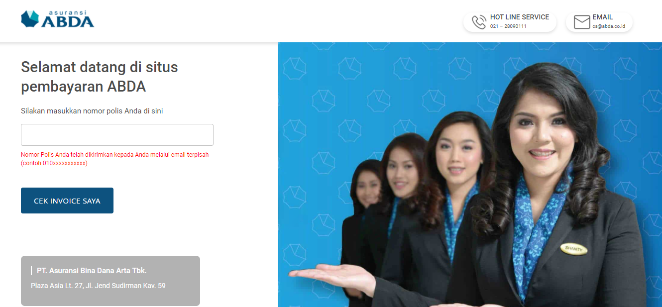 Asuransi ABDA Permudah Pembayaran, Hadirkan Fitur Online Payment Pada Website