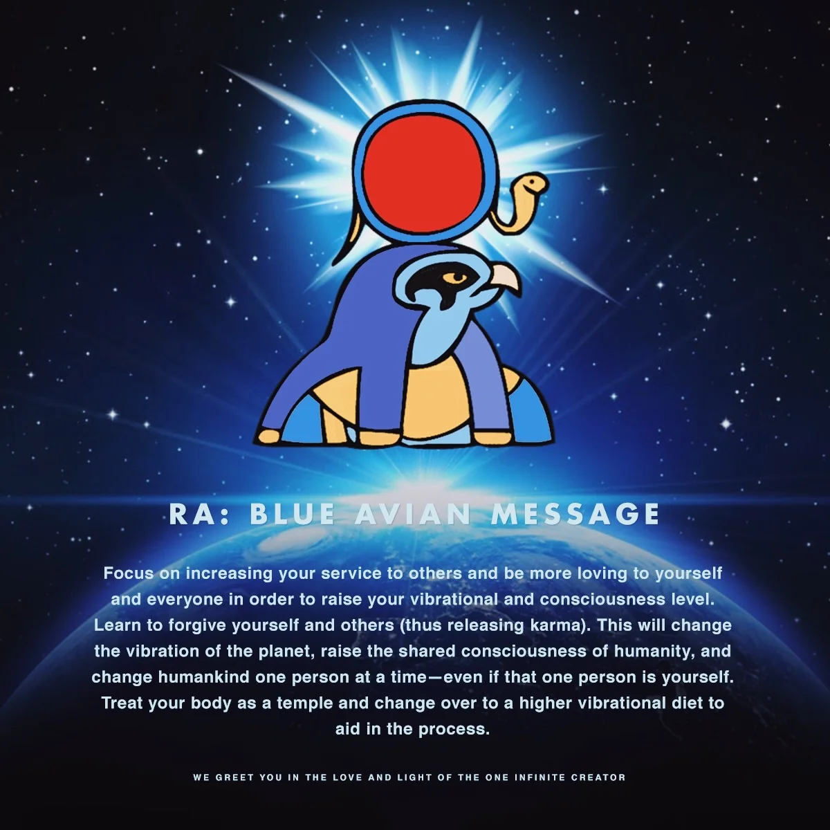 Blue Avian Message
