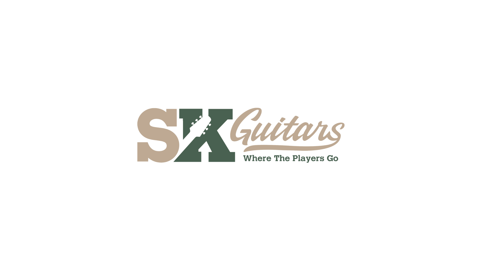 SX Guitars logo with the slogan "Where The Players Go"