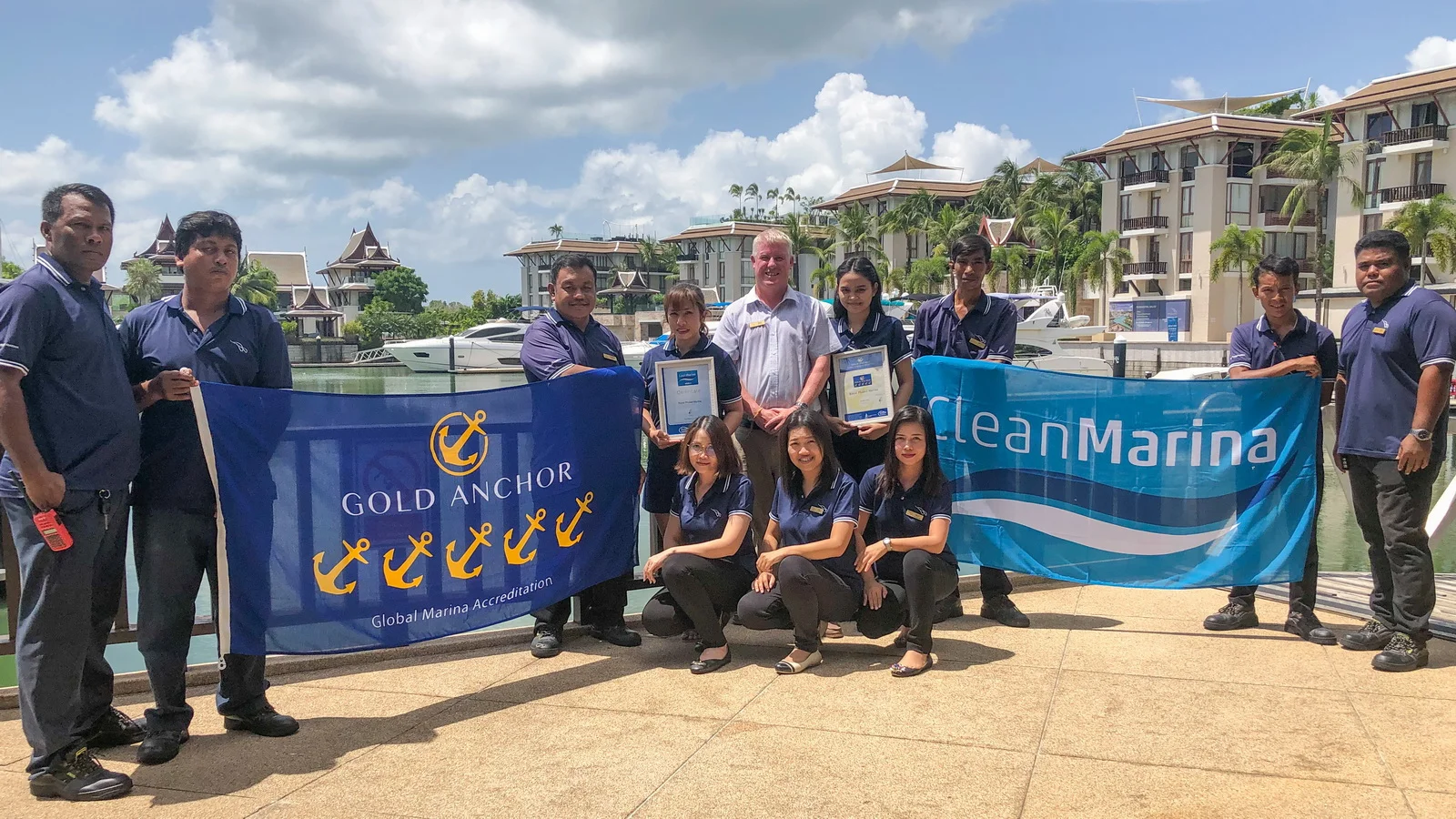 RPM awarded 5 Gold Anchor and Clean Marina certificate