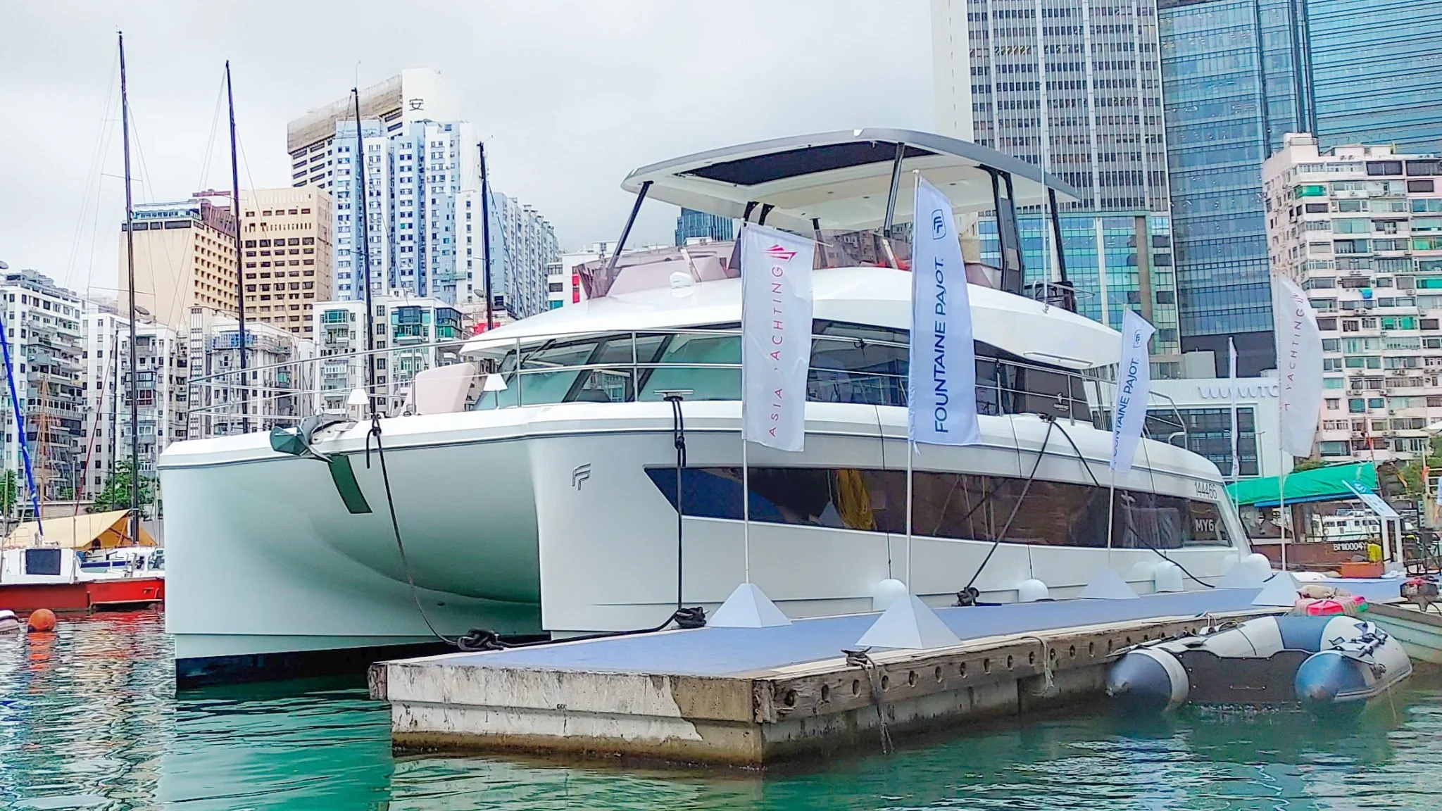 Fountaine Pajot MY6 first showcase in Hong Kong