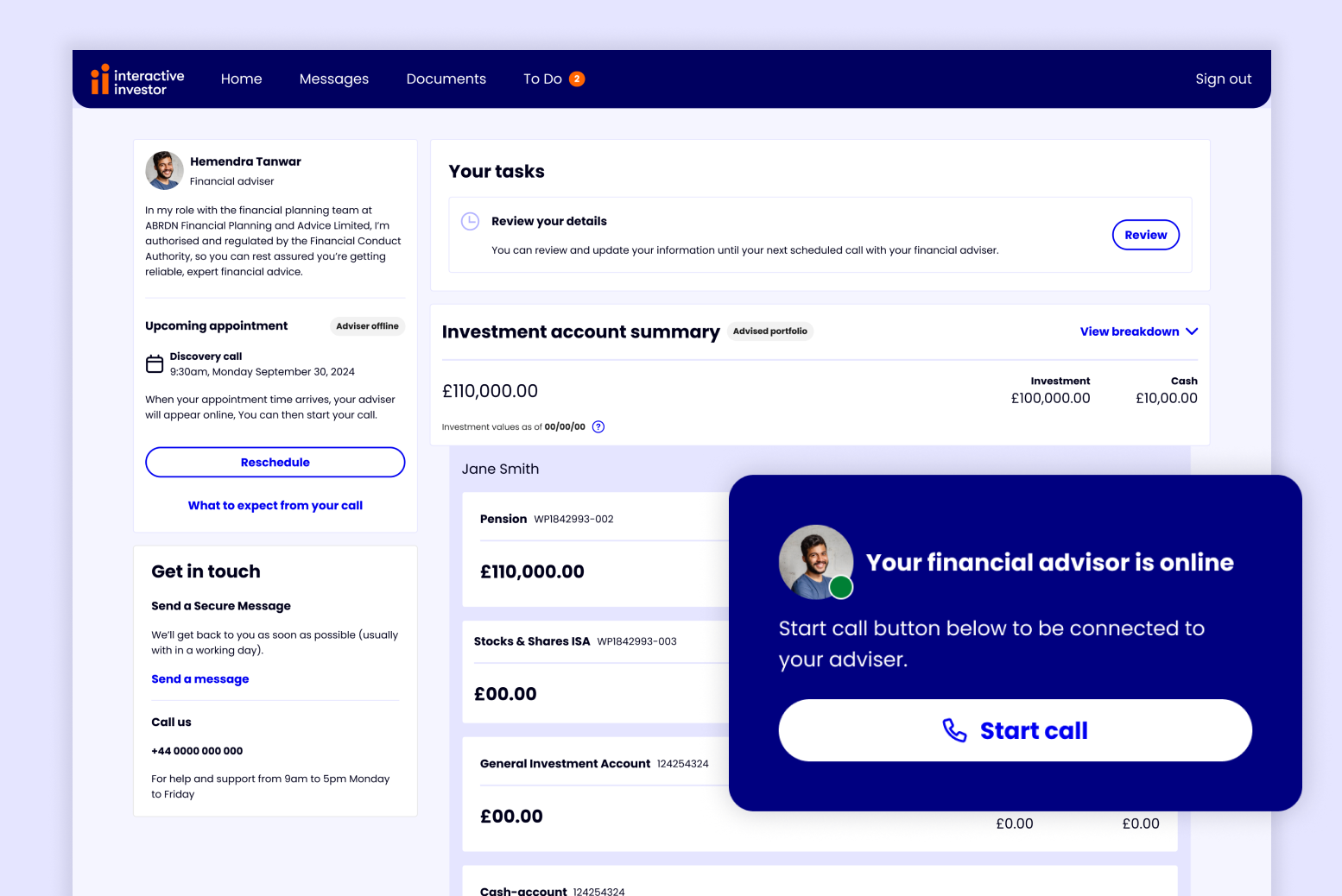 ii Advice: Digital Financial Planning Platform
