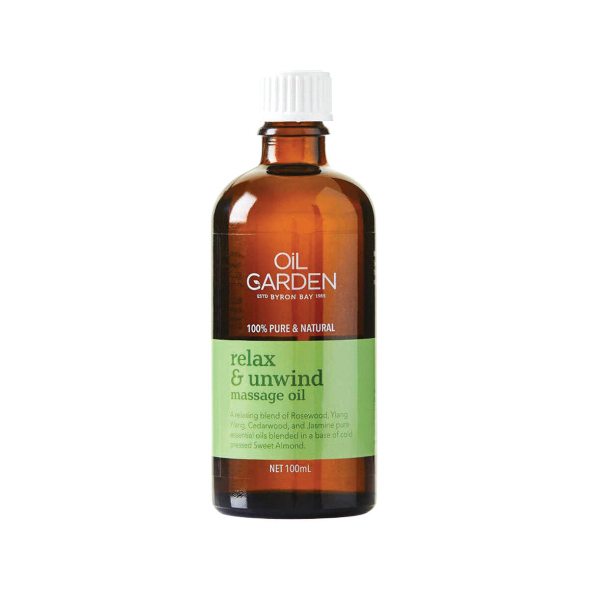 Oil Garden Massage Oil Blend Relax &amp; Unwind 100ml