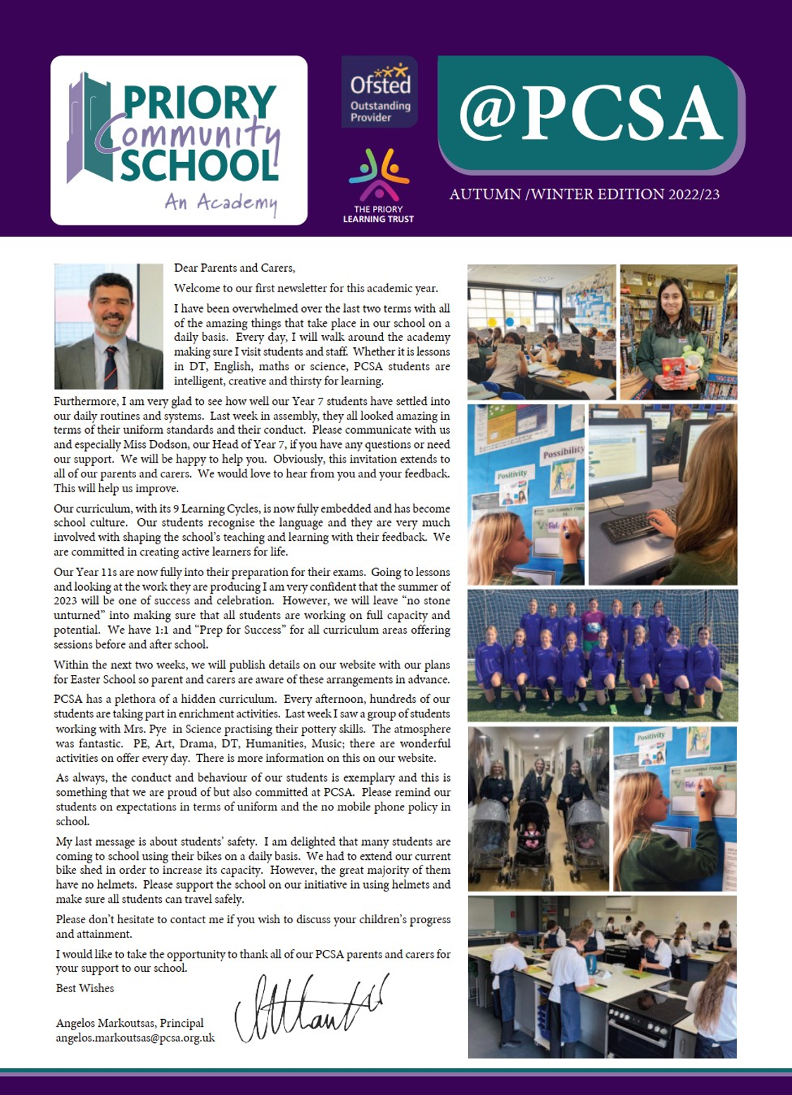 PCSA Winter Newsletter - January 2023