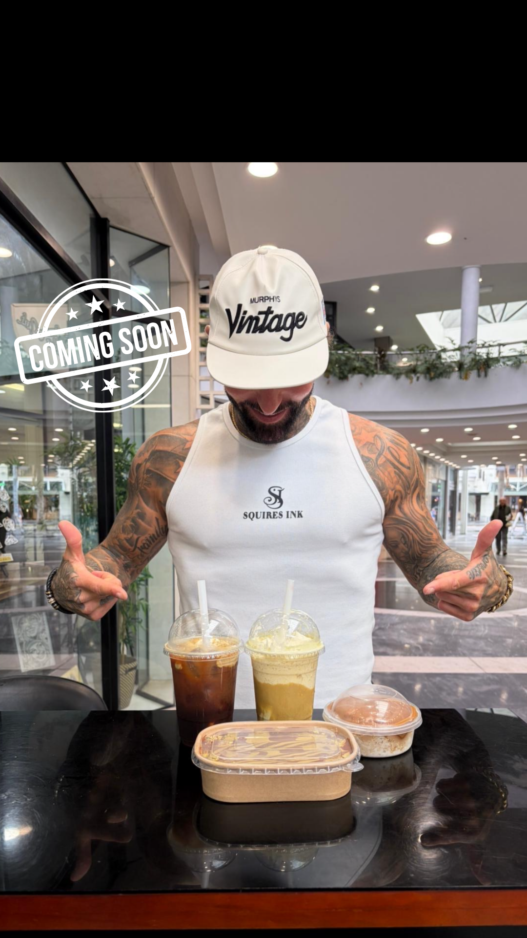 White Squires Ink Fitted Tank