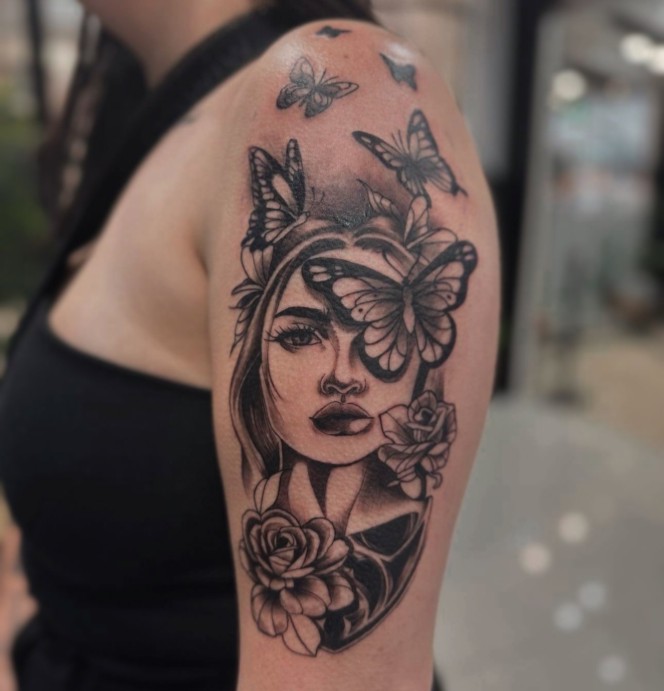 Incredible piece done by Milly 🦋 She&rsquo;d love to do more big pieces like this 🙏🏽 | @tattoosbymillyy