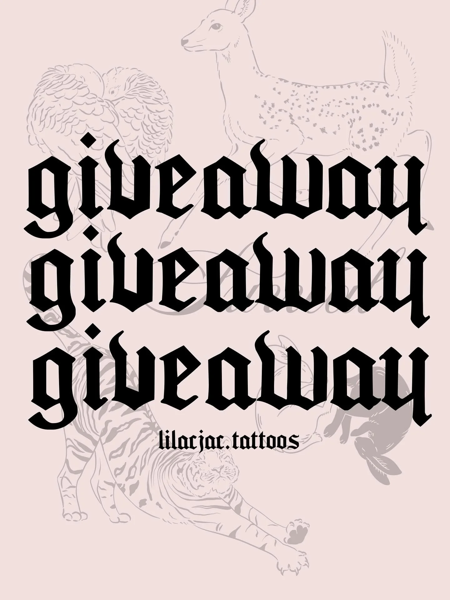 ✨ TATTOO GIVEAWAY! ✨

I&rsquo;m excited to announce a special giveaway to say thank you for all your support! 💖

You and a friend could win:

⭐ A FREE tattoo from one of my existing flash designs for both of you

✨ OR ✨

⭐ $100 off both of your next