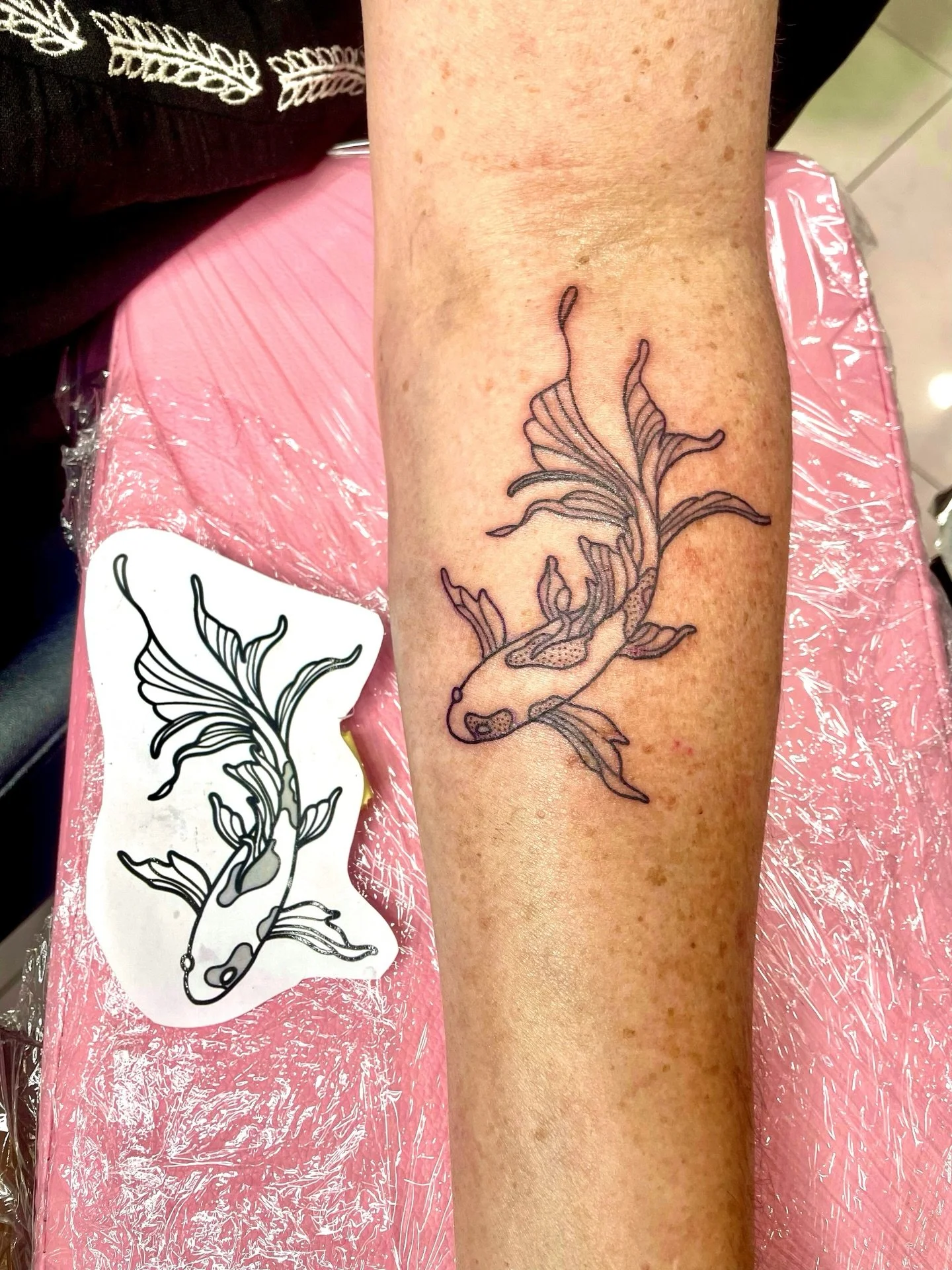 #fishkoitattoo #tattoobalckandwhite #japanistyle