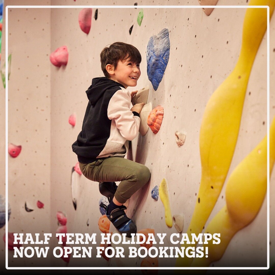 Get a head start on planning your half-term activities! 

We're now taking bookings for our holiday activities, at both Culverhouse Cross and Newport Road. 

Full day camps, Give It A Go sessions or three-hour bouldering experiences. 

The link is in