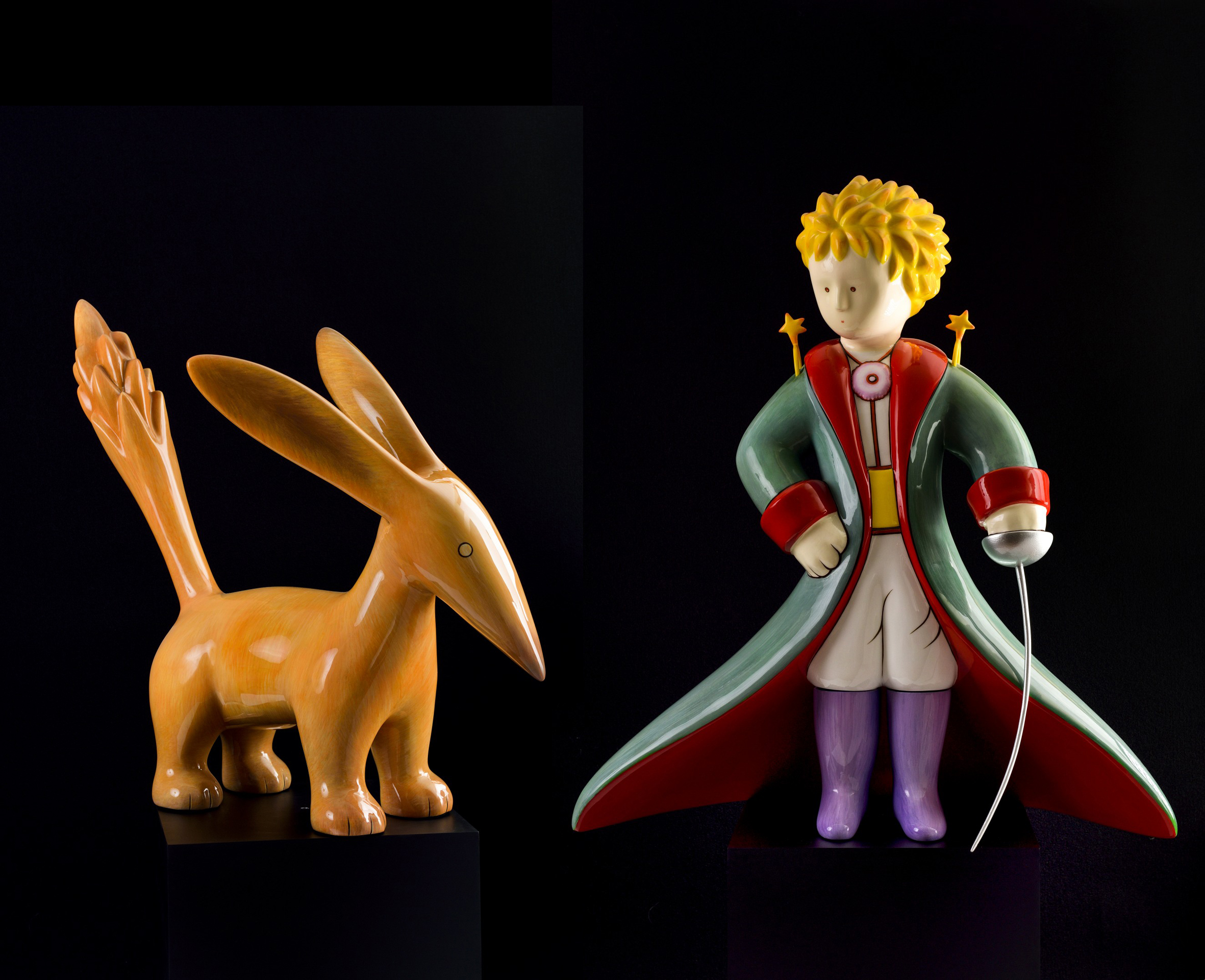 Little Prince and Fox sculptures artist Arnaud Nazare-Aga