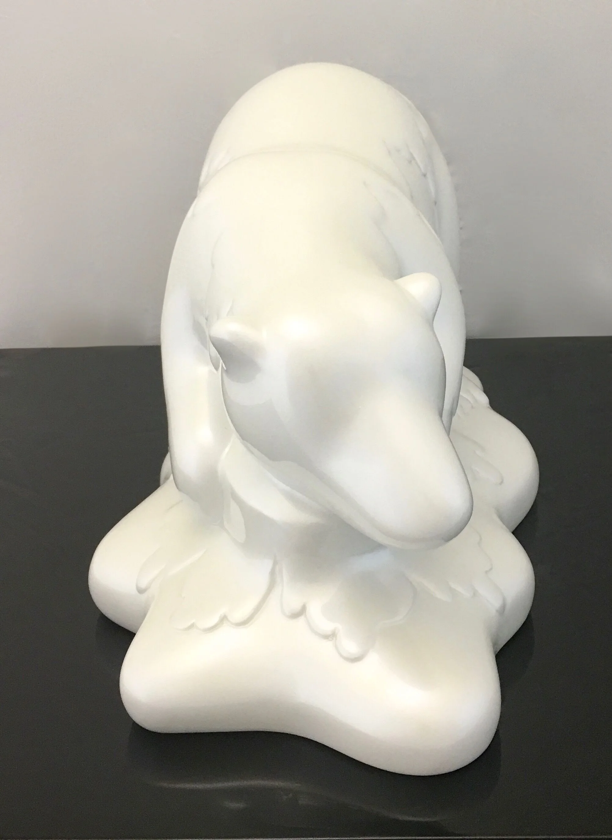Fake The Climate Nazare-Aga Pop Art Polar Bear sculpture White 03