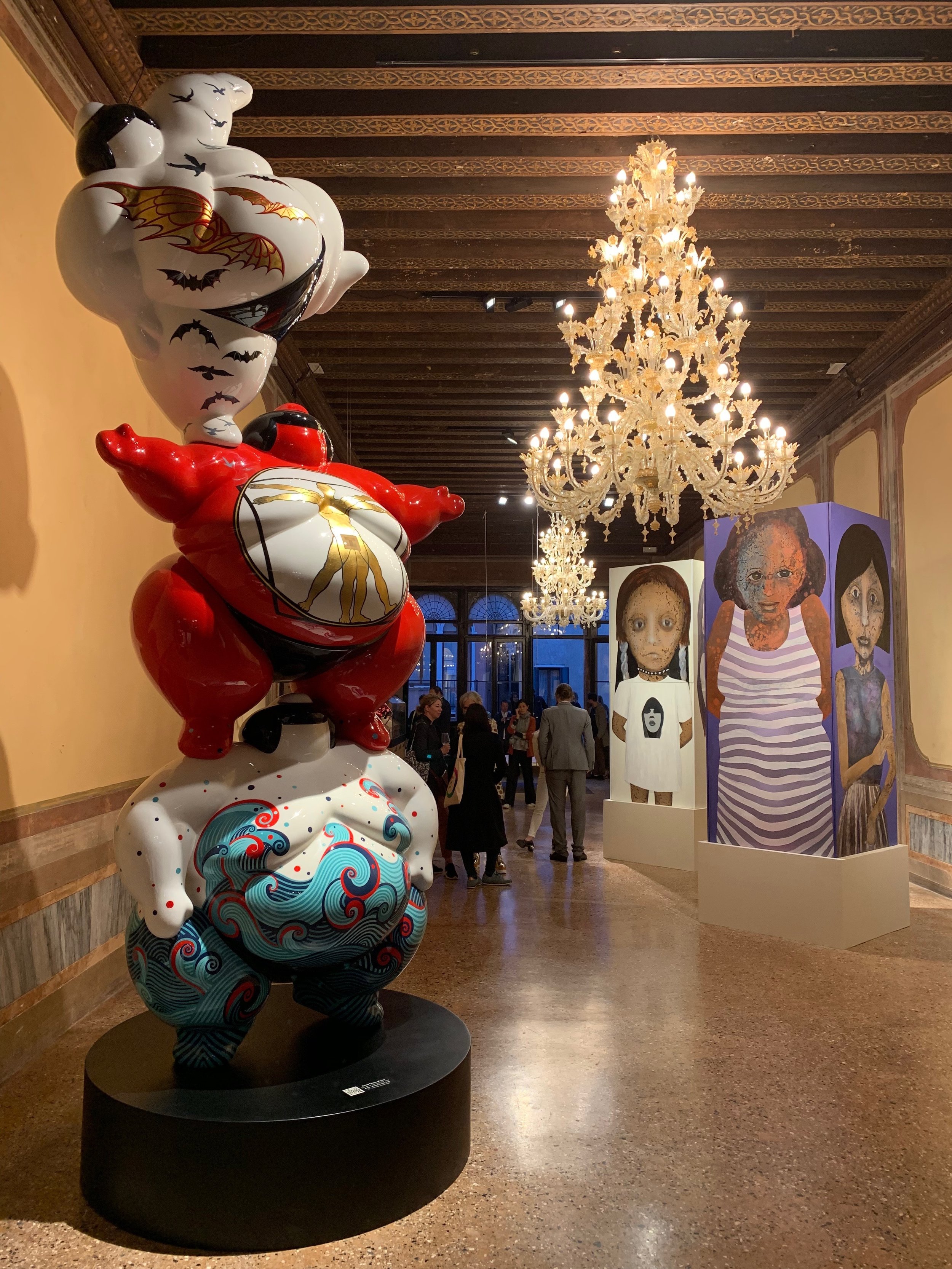 Sumo Totem Vision artist Arnaud Nazare-Aga Venice Biennial 2018 Palazzo Mora corridor