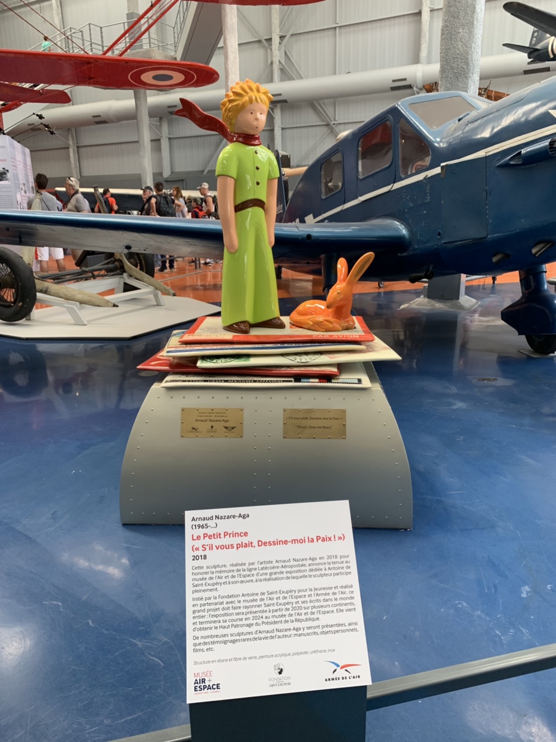 Little Prince artist Arnaud Nazare-Aga Paris Air and Space museum