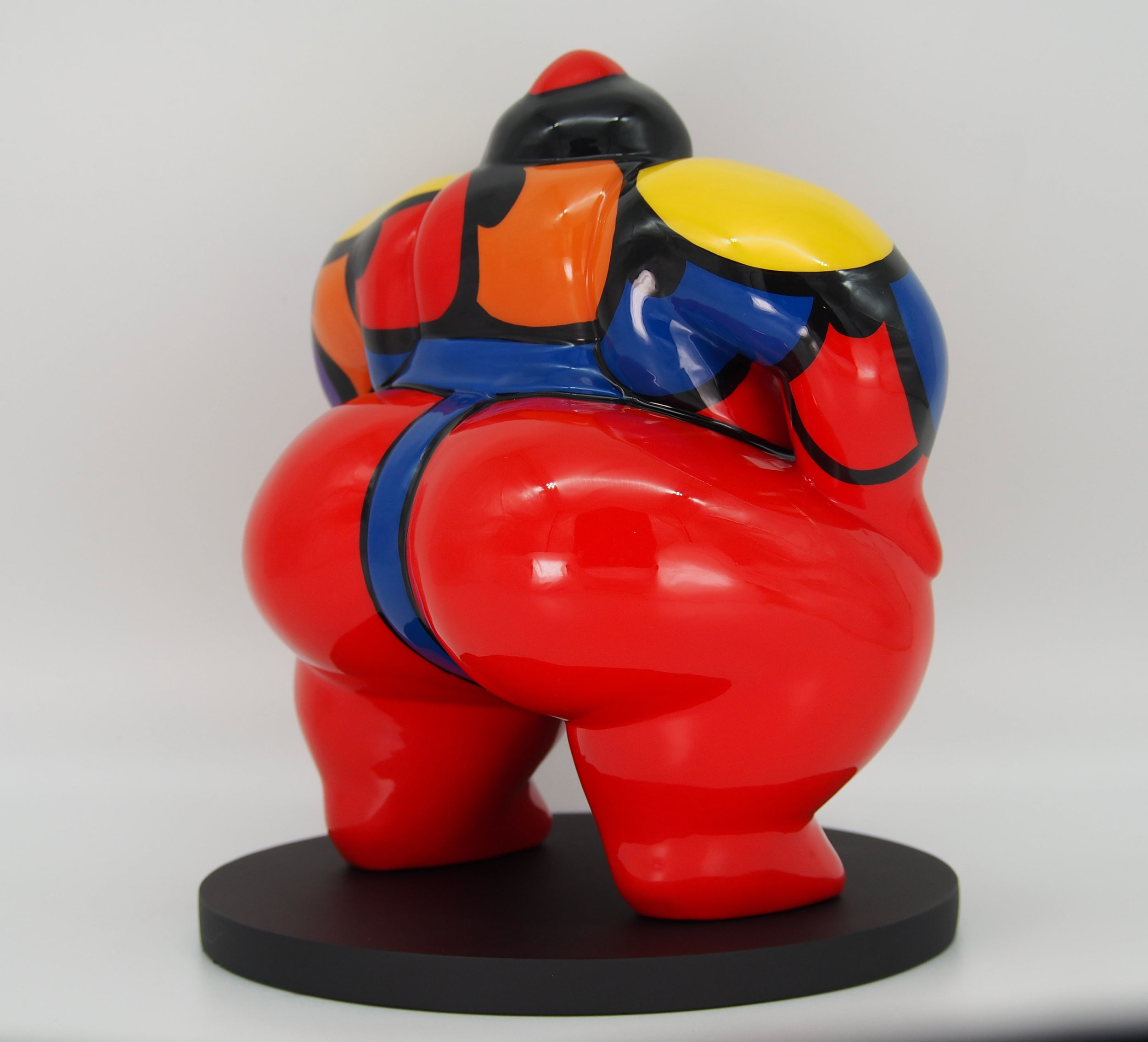 Sumo Dojo-Iri Koya Artheline Nazare-Aga Pop art Sculpture Back 3/4 02