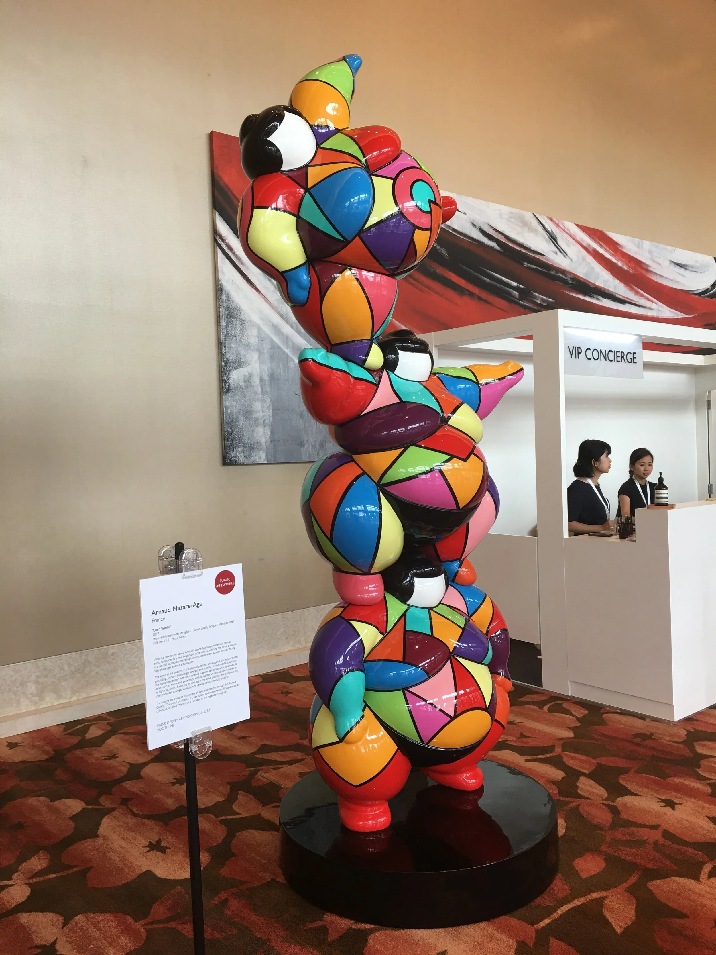 Sumo Totem Merlin XL artist Nazare-Aga Exhibition
