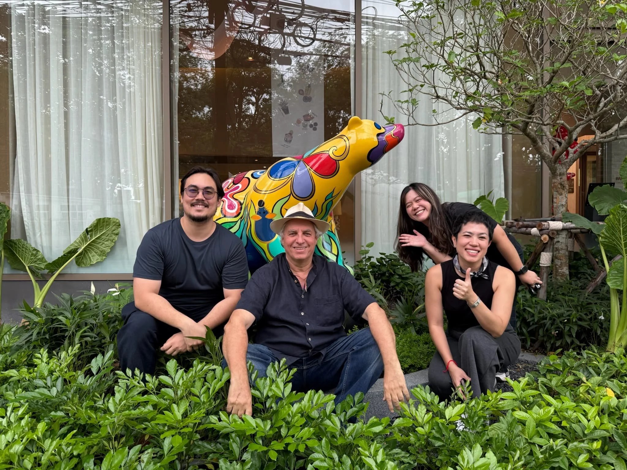 Supernature Sitting B size XXL outdoor with Arnaud and Arthur Nazare-Aga and WIDEN Sansiri team