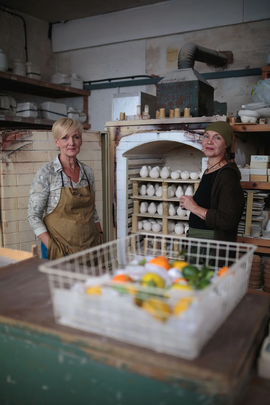 Lorraine & Nicki from Penkridge Ceramics - portrait by Laura Dicken