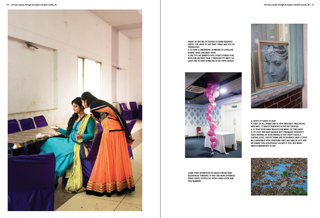 Layout of work by Andrea Fernandes