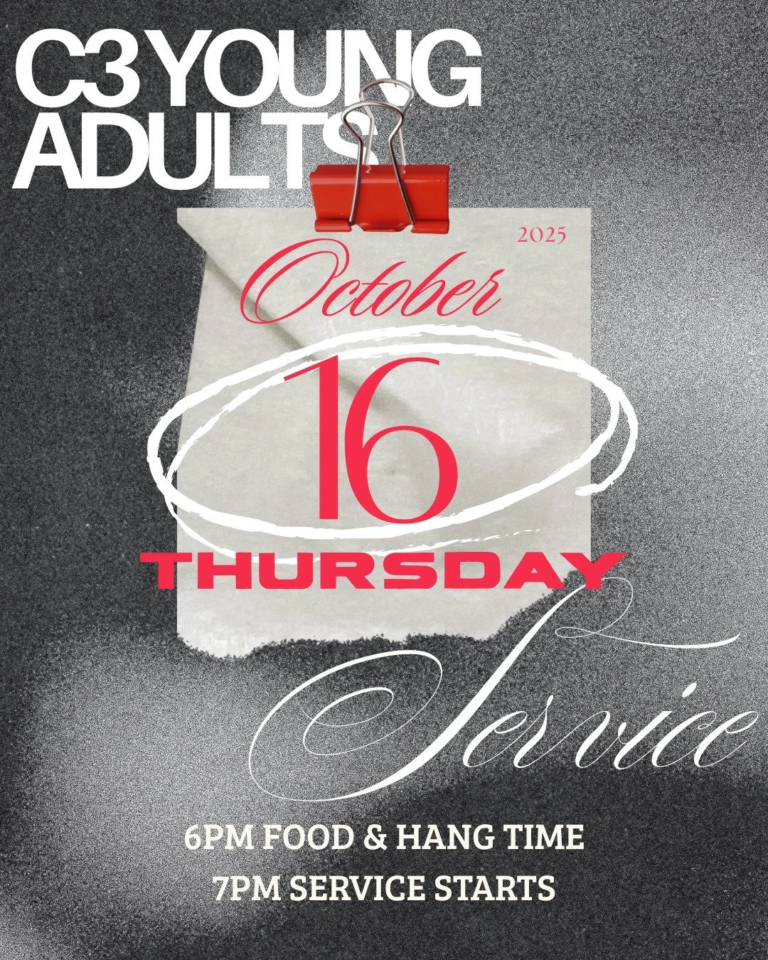 NEXT Young Adults Service October 16th!! From 6pm chill out, play some cards and make some friends, then @7pm listen in for the panel discussion on faith that transcends culture!  See you there!!