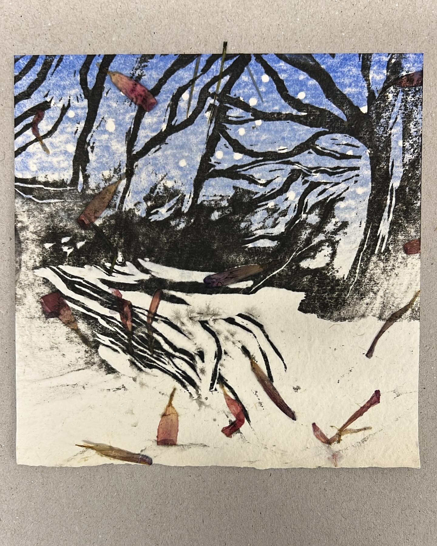 I&rsquo;m enjoying playing around with ideas for cards for the upcoming Christmas craft fair at the beautiful Hellens Manor this Sunday - I&rsquo;ll be selling herbal remedies, a few woodblock prints, vouchers for herbal &amp; woodblock courses, and 