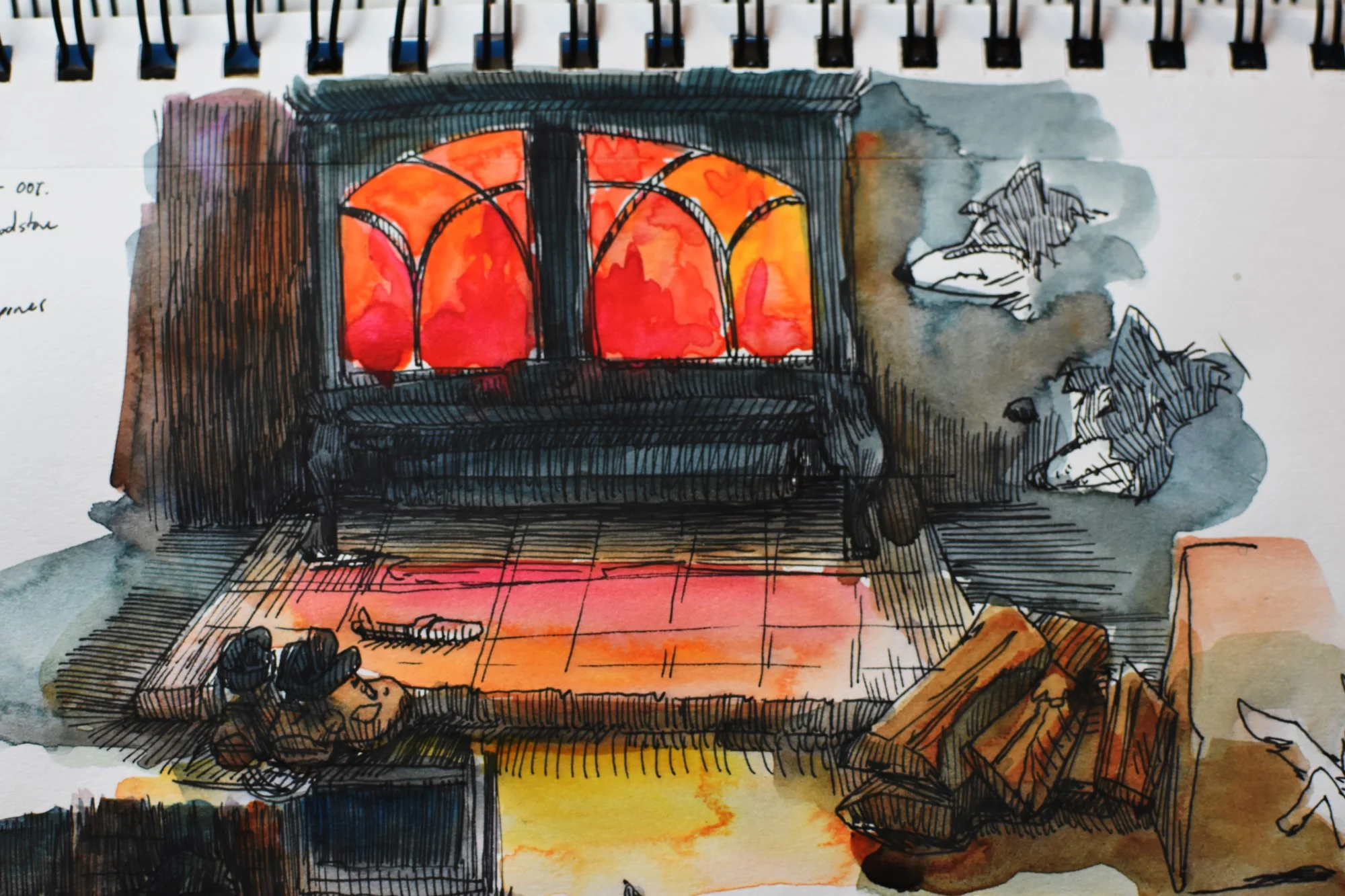 End of the year watercolors, reflection and years to come.