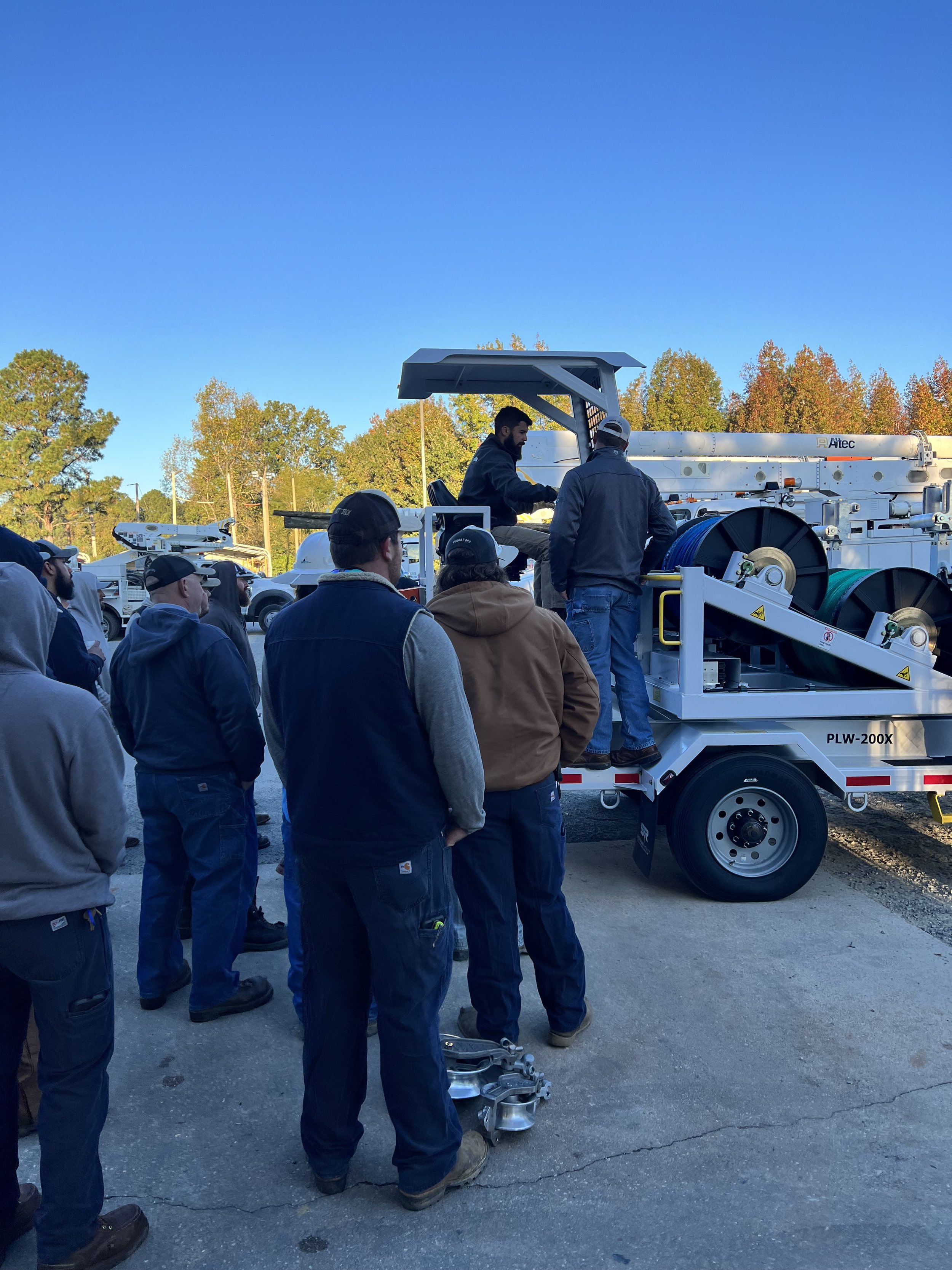  Wade Summerlin demonstrating the Sherman + Reilly PLW-200 to Duke Energy in Raleigh, NC. 