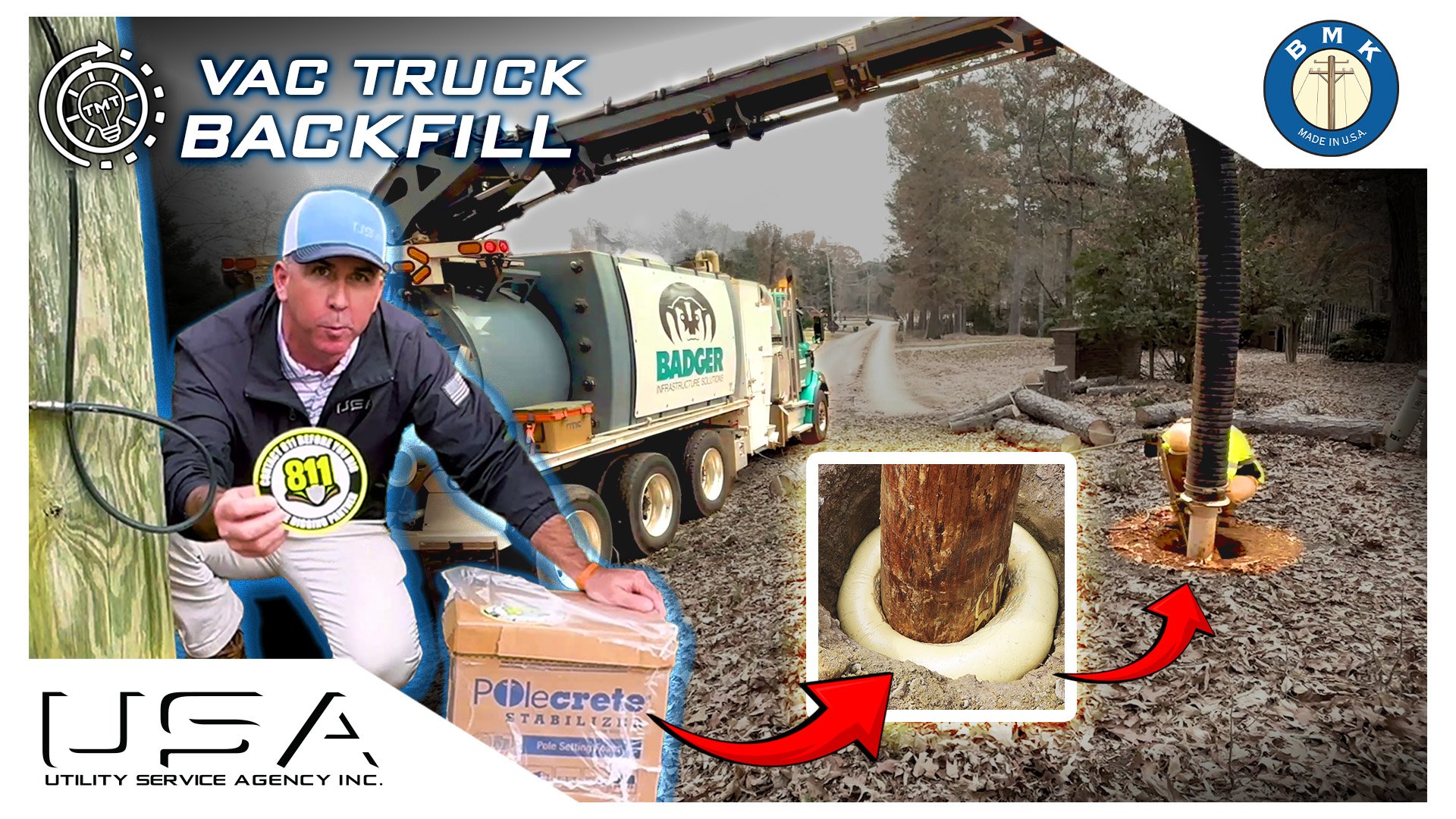 TMT — A Safer Way to Replace Utility Poles: Vac Truck Excavation + Polecrete Foam