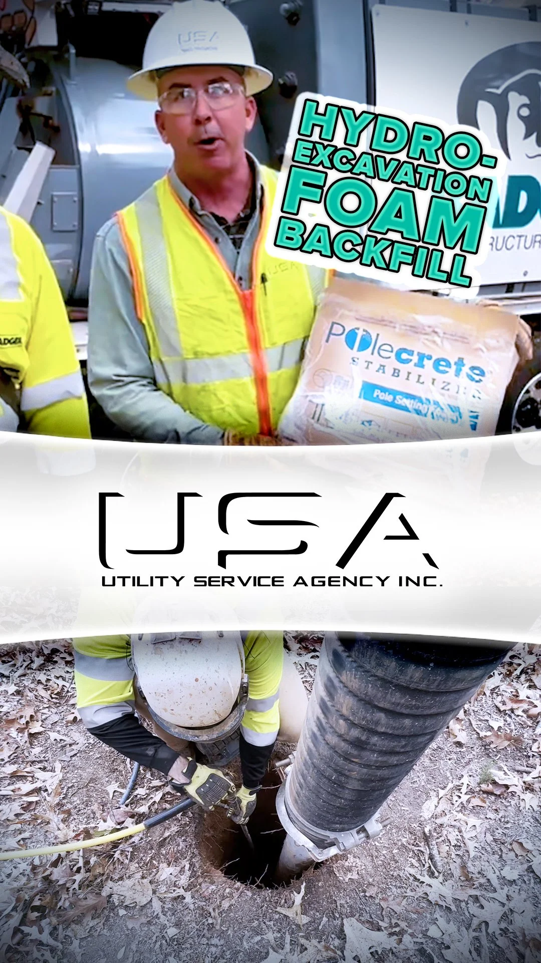 Hydro-Excavation: Fill your utility pole holes with Polecrete Stabilizer