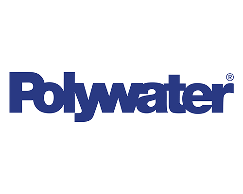 Polywater logo in blue text on a white background