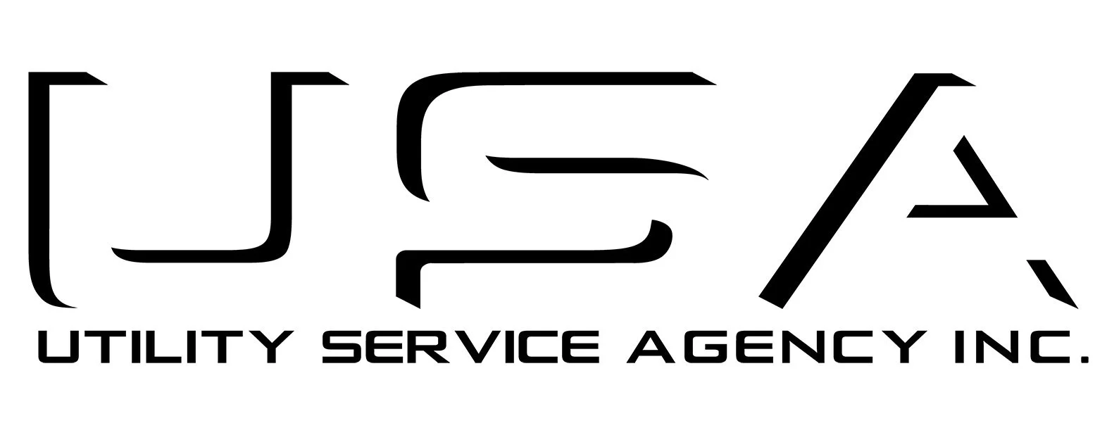 Logo for U.S.A. Utility Service Agency Inc. with stylized acronym and full company name.