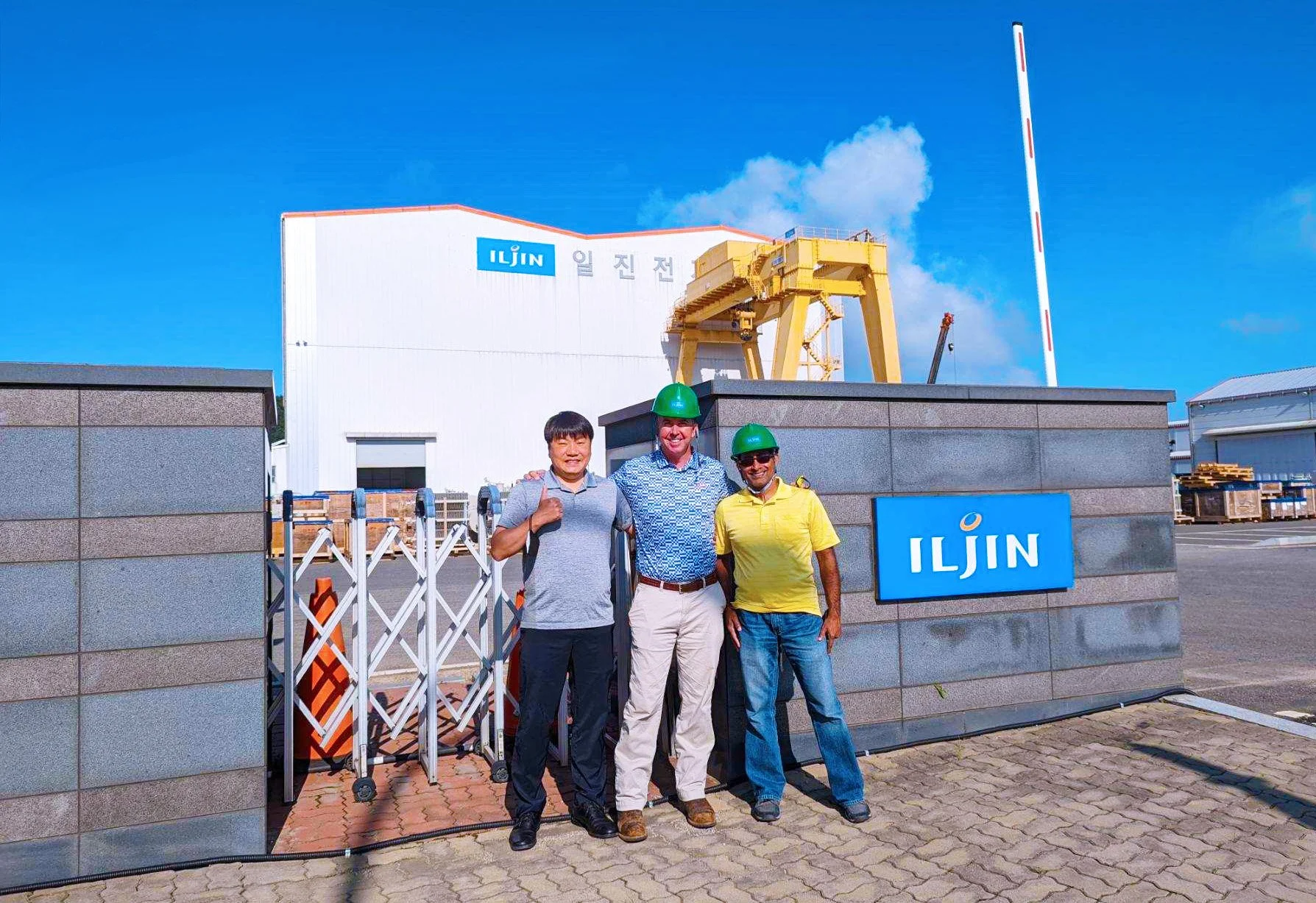 Territory Manager Mike Pridmore meets with representatives of Iljin at their South Korea HQ