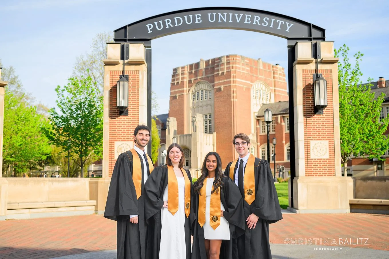 Purdue Memorial Union Arches Graduation Session