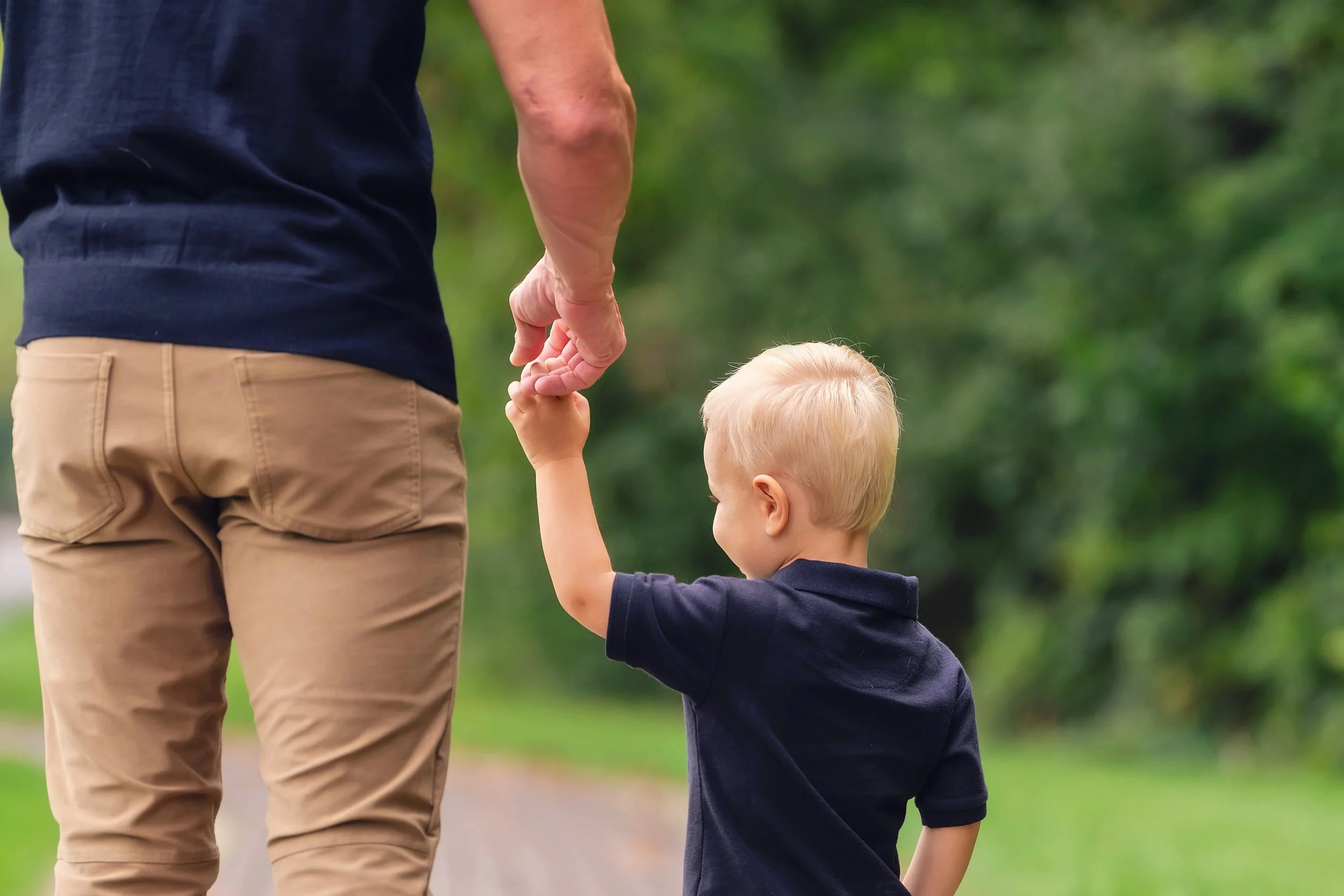 Tender moments of fatherhood with toddler