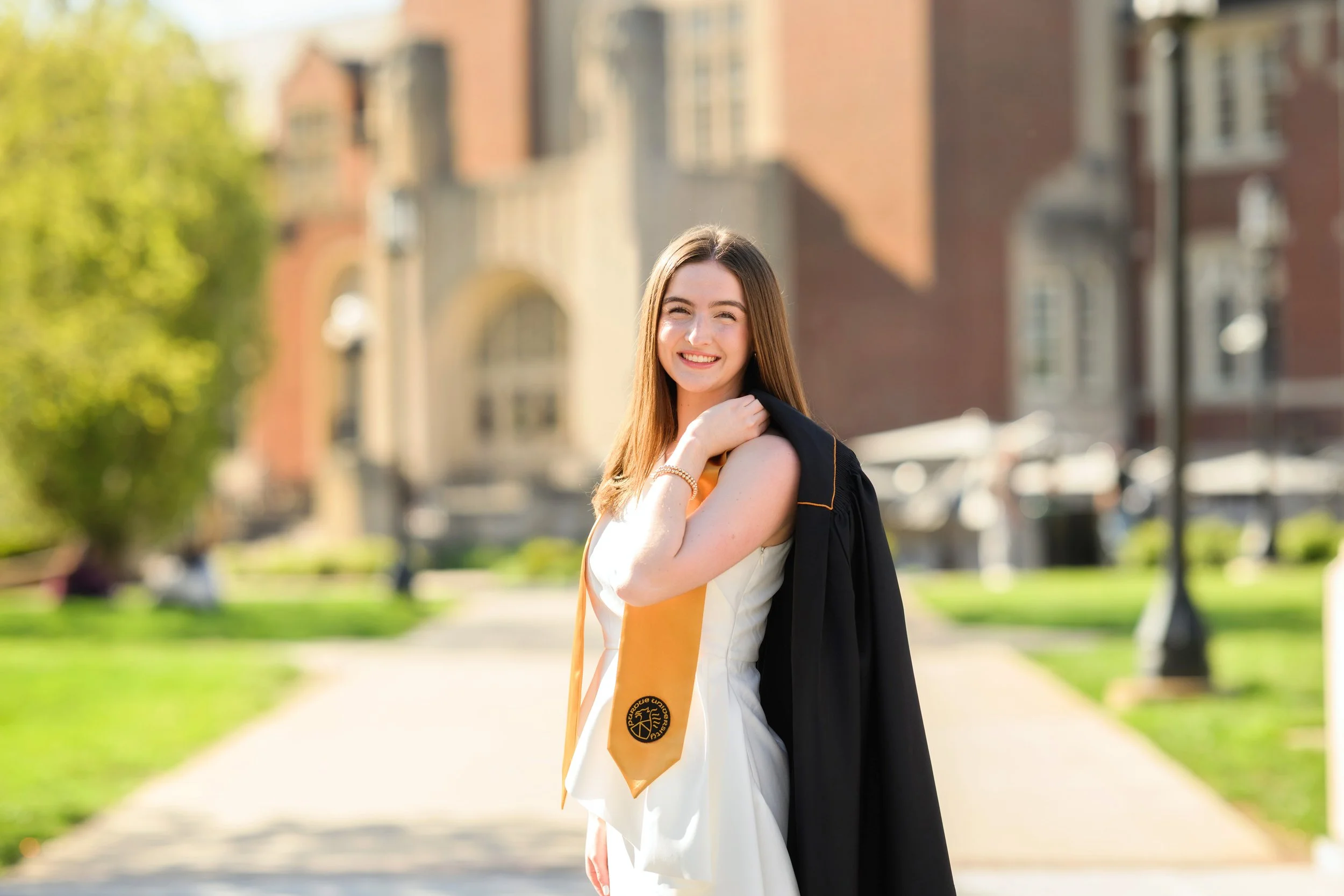 Purdue University On Campus Graduation Photos West Lafayette 