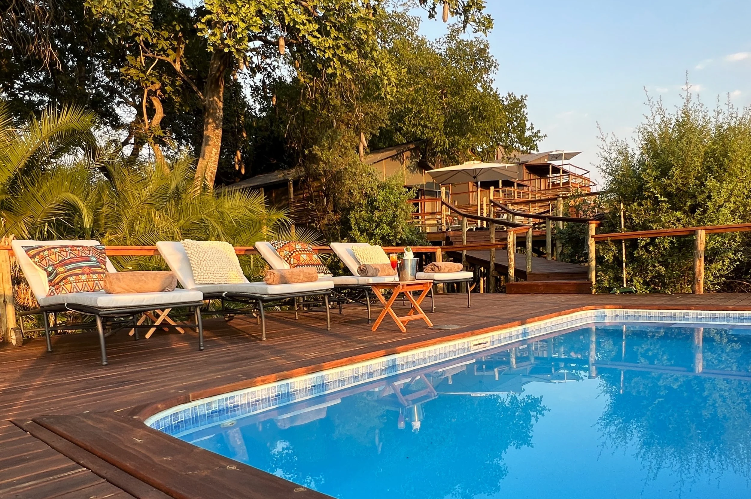 Pool area external sunset.JPG