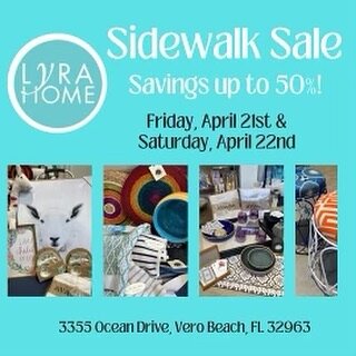 We hope to see you on the beach for our annual sidewalk sale this weekend!