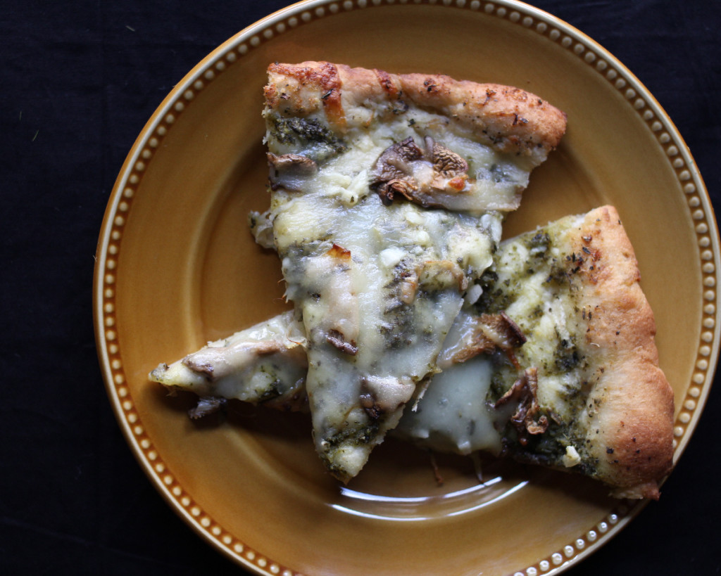 Oyster Pizza with Garlic, Smoked Mozzarella and Rosemary