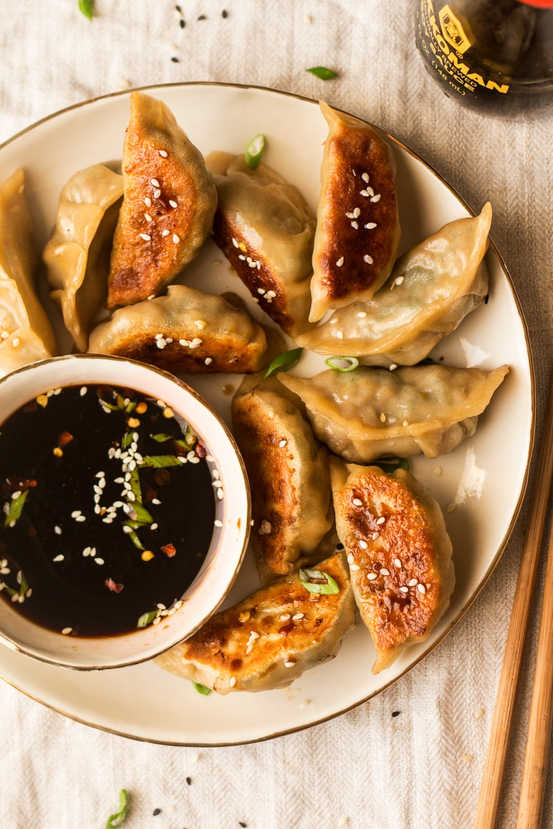 Oyster and Shiitake Potstickers - Vegan