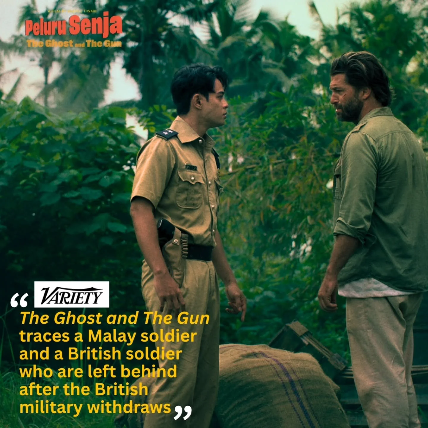 🎟️ CINEMAS IN JAKARTA 🎟️ 
🎬 23 OCTOBER 📣

Experience the Courage, Conflict and Untold stories of WWII from SouthEast Asia on the big screen. 🔥

PELURU SENJA | The Ghost and The Gun is now ready for its Indonesian cinema run with CGV, VSS and 13 