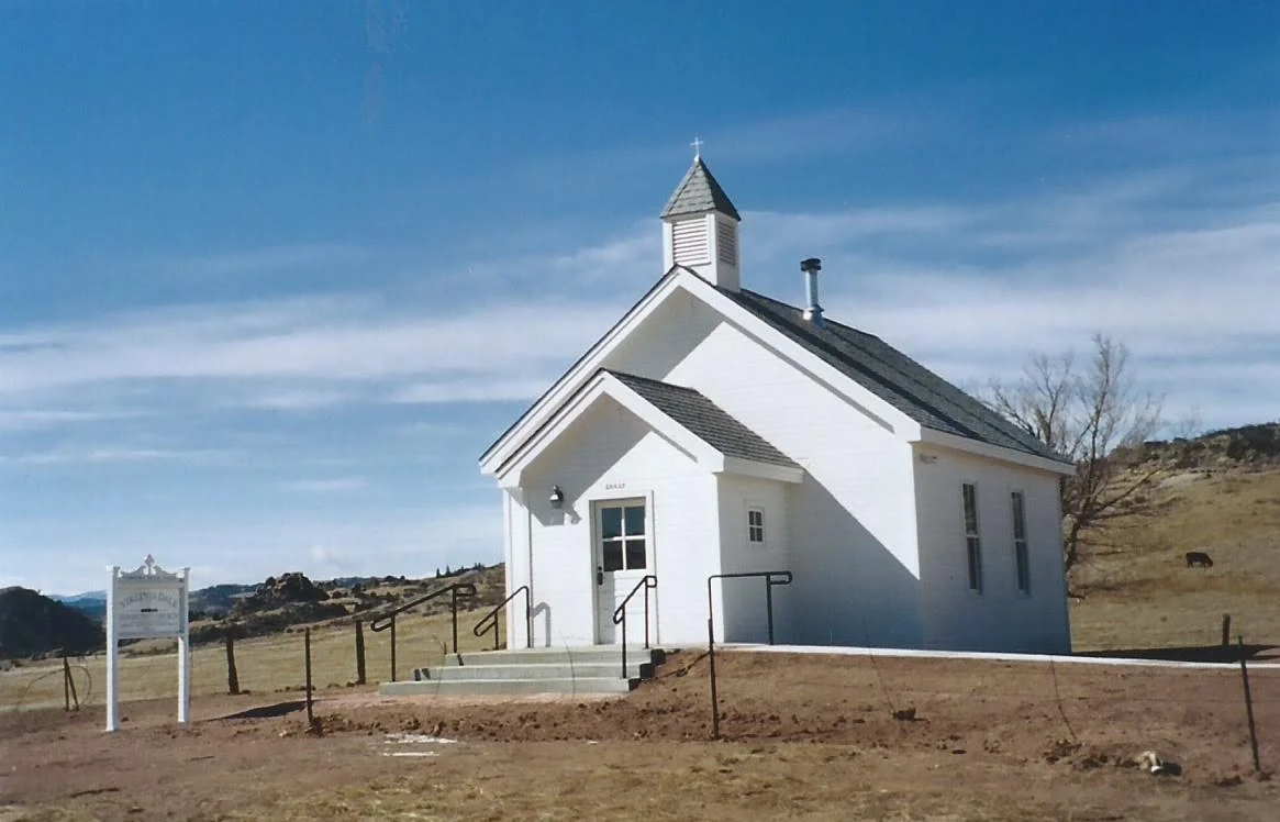 The rebuilt church in 2004.