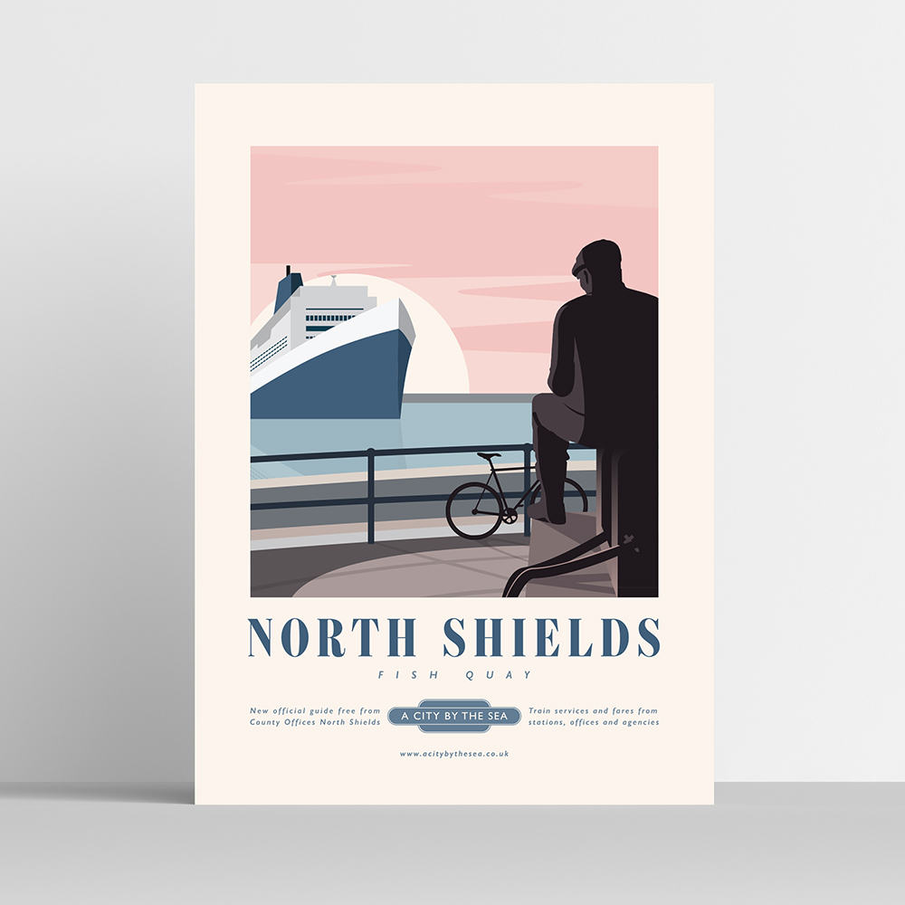 North Shields Travel Poster Print