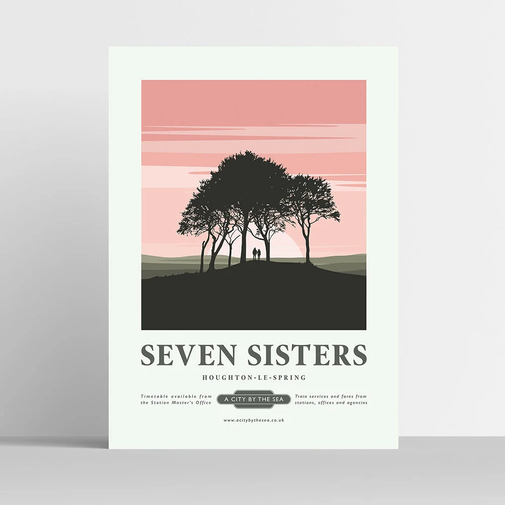 Houghton-le-Spring Travel Poster Print