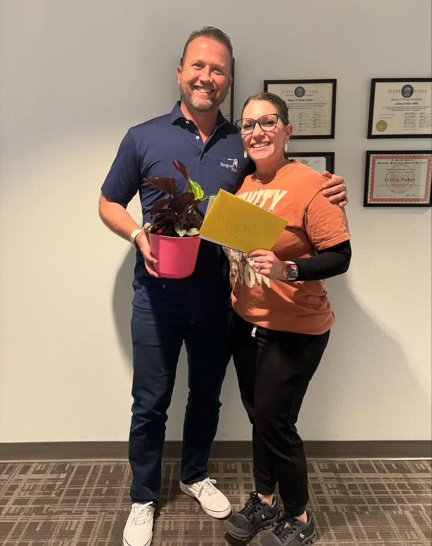 Flashback Friday to celebrating the best bosses ever &mdash; Happy Boss&rsquo;s Day!
Thanks for leading our tiny-toothy team with kindness, patience, and a smile that inspires all the little smiles we care for. 🦷💙 

 #BossesDay #FlashbackFriday #Su