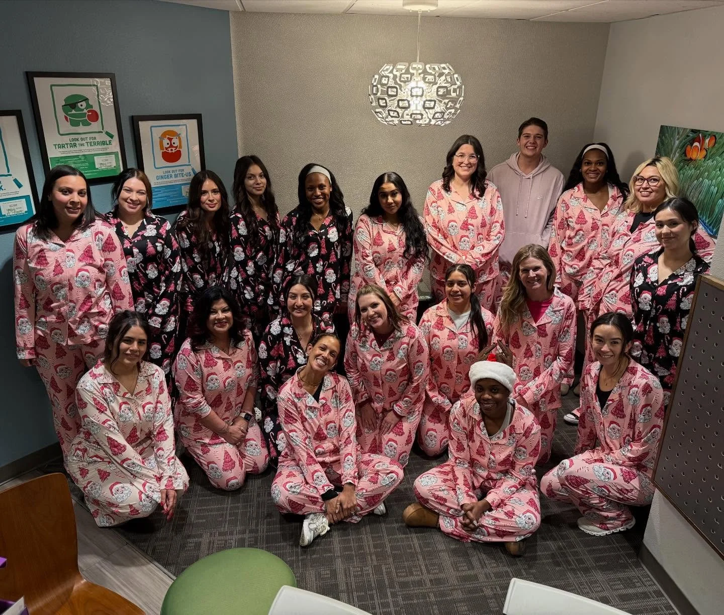 Comfort level: maximum. Professionalism: still surprisingly high.
We woke up like this&hellip; and came straight to work. Happy Pajama Day!😴💃💙

#PajamaDay#PJsAtWork#CozyCrew #SummerlinPediatricDentistry