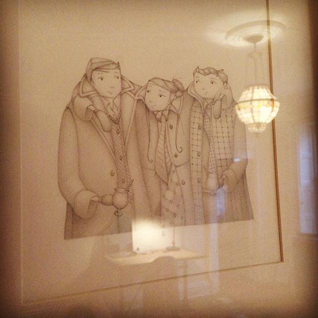 Big coats. Big hearts. 
#drawing #illustration #trio